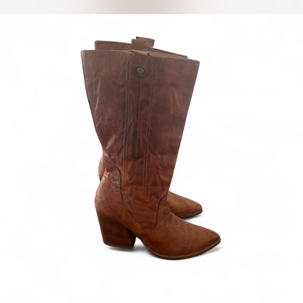 Kelsi‎ Dagger Tan Heeled Boots